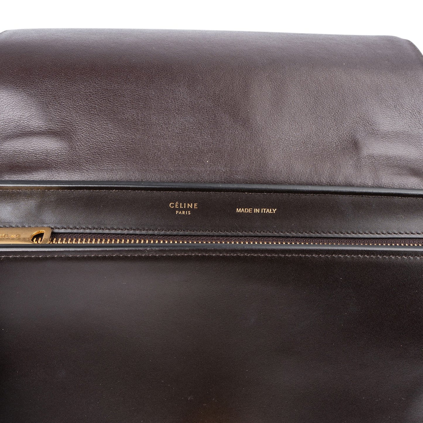 Céline Suede Leather Trapeze Handbag Tricolor