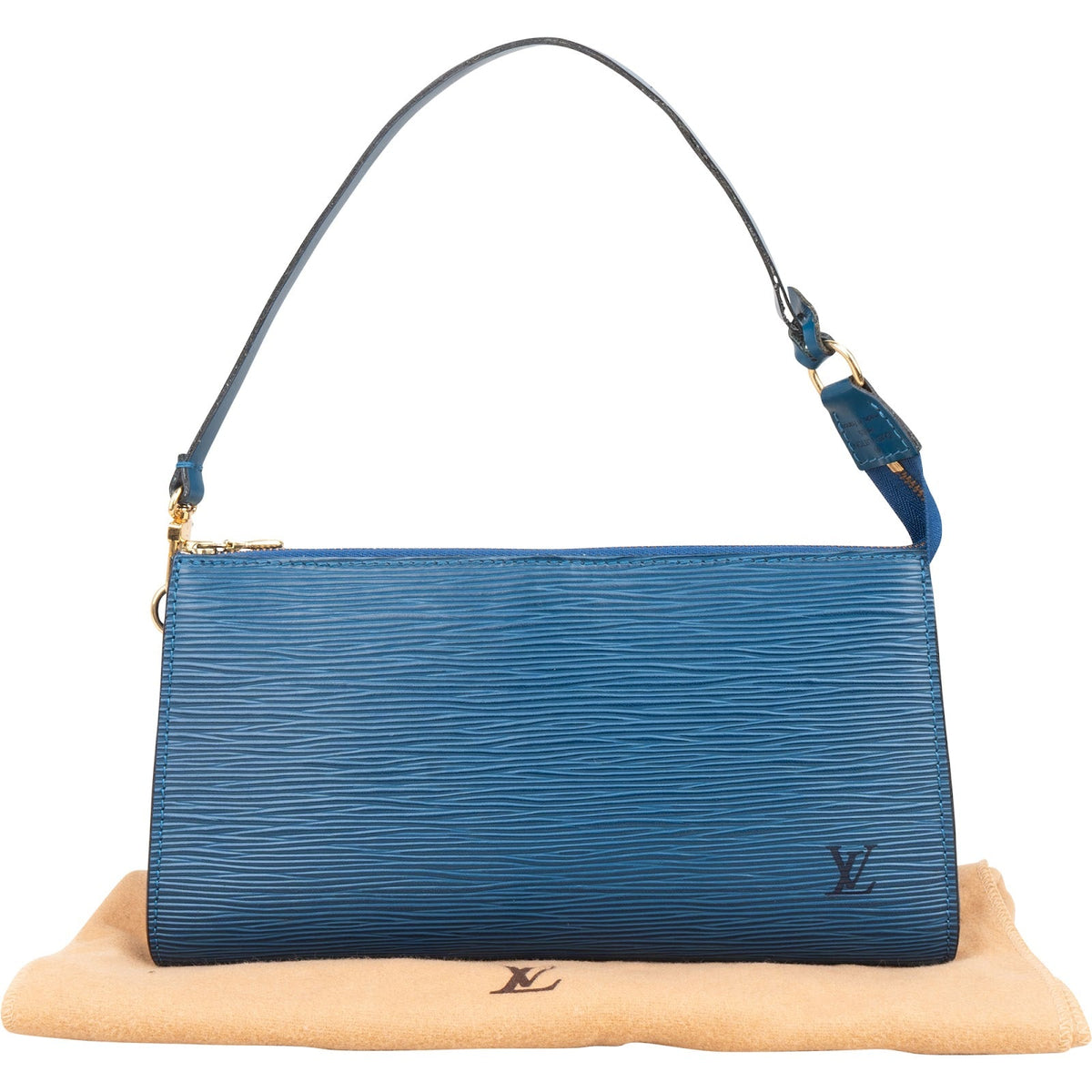 Louis Vuitton Pochette Accessoires Epi Blau, Bild 2 von 11