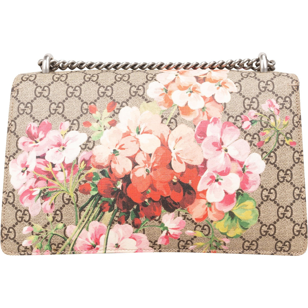 Gucci Monogram GG Supreme Floral Print Dionysus Shoulder Bag