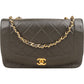 Chanel Quilted Lambskin 24K Gold Diana Single Flap Crossbody Bag