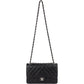 Chanel Quilted Caviar Leather Palladium Double Flap Jumbo Crossbody Bag