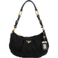 Prada Tessuto Gaufre Ring Triangle Hobo Shoulder Bag