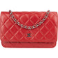 Chanel Quilted Lambskin Wallet on Chain Crossbody Bag