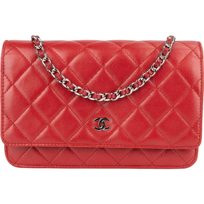 Chanel Quilted Lambskin Wallet on Chain Crossbody Bag
