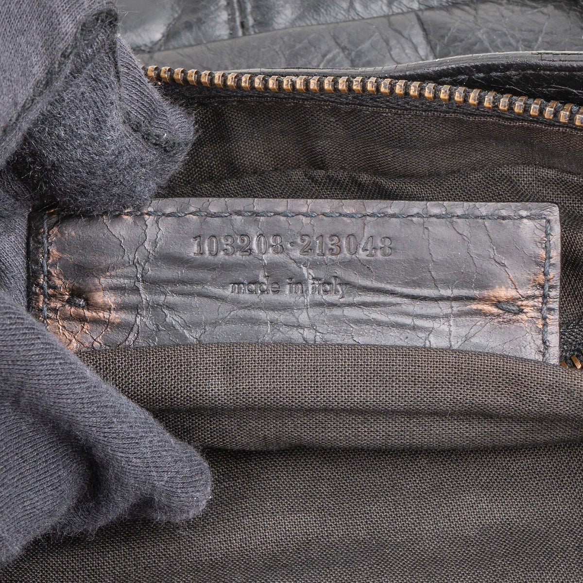 Balenciaga Black Leather Classic City Bag Handbag