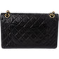 Chanel Quilted Lambskin 24K Gold Jumbo Double Flap Shoulder Bag