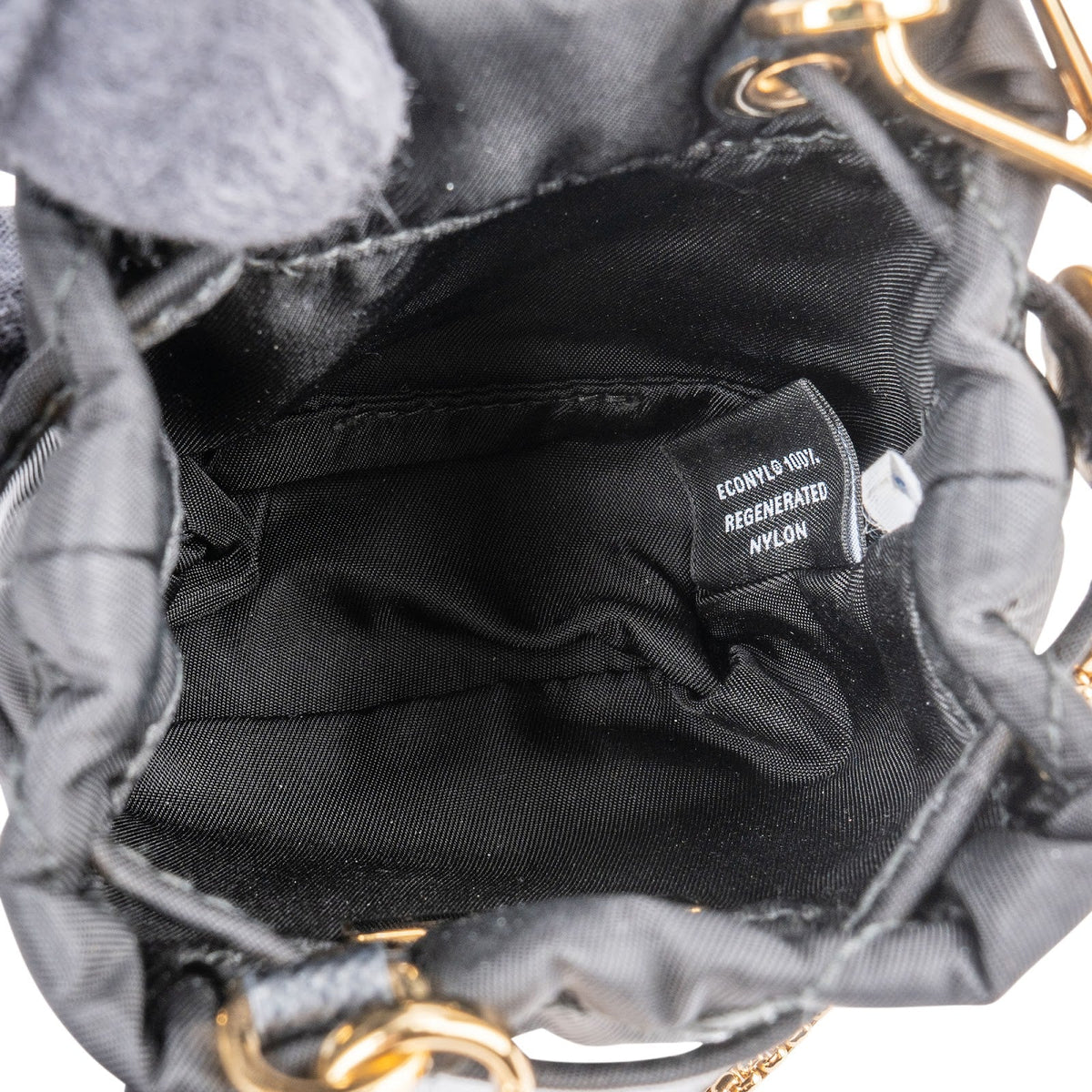 Prada Quilted Re-Nylon Triangle Mini Pouch Crossbody Bag