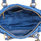 Prada Blue Tessuto Gaufre Satchel Handbag