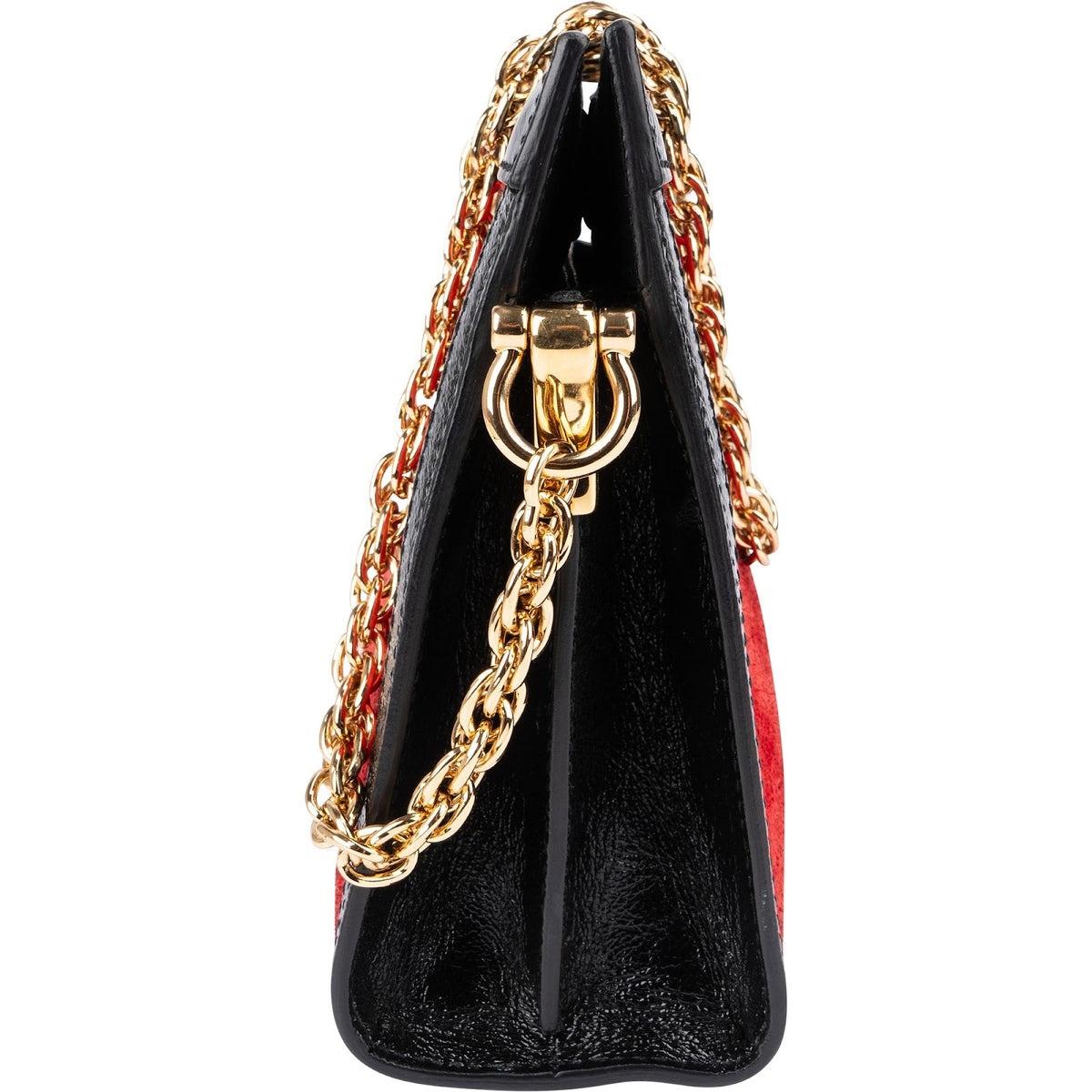 Gucci Suede Patent Leather Ophidia Shoulder Crossbody Bag