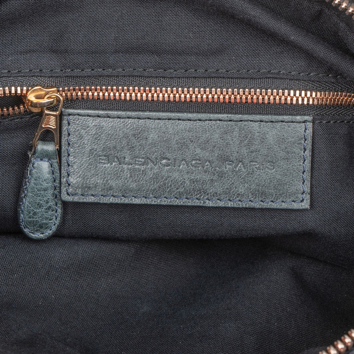 Balenciaga Dark Green Leather Classic City Handbag