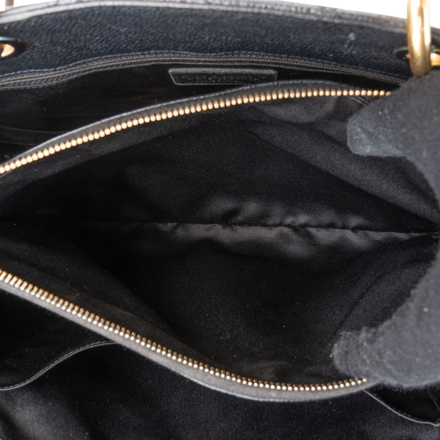 Chanel Quilted Caviar Leather Grand Shopping Tote Shoulder Bag