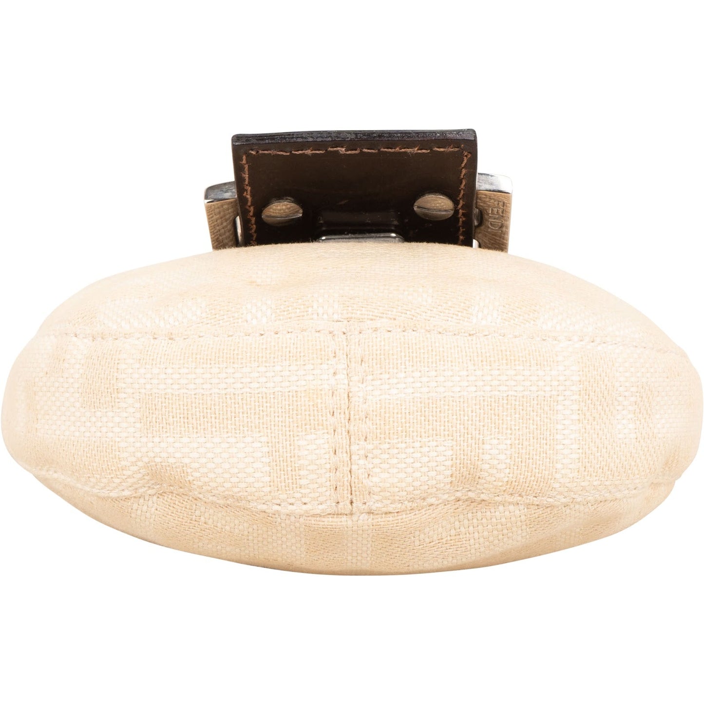 Fendi Zucchino Canvas Croissant Micro Handbag