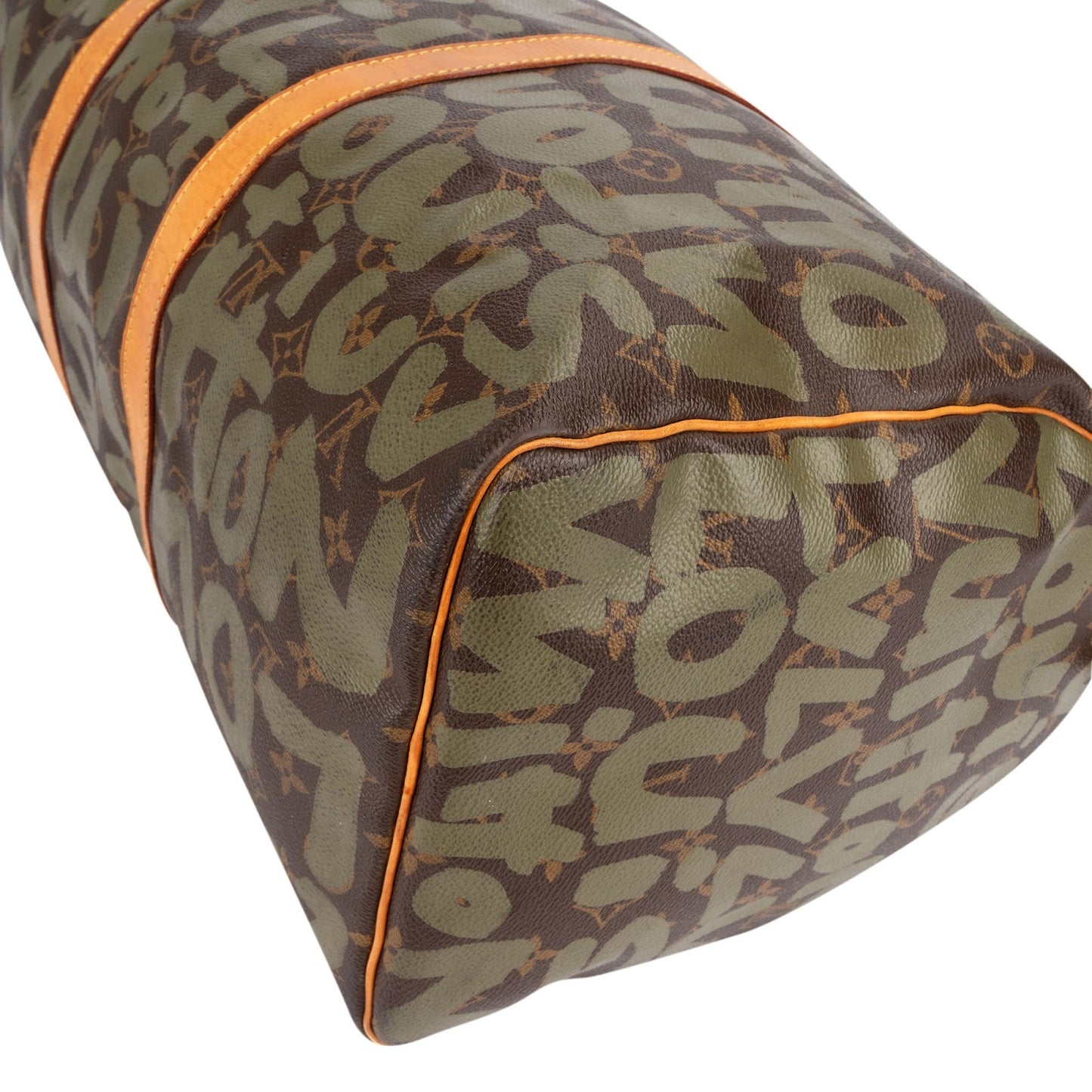 Louis Vuitton Limited Graffiti Monogram Canvas Keepall 50 Travel Bag