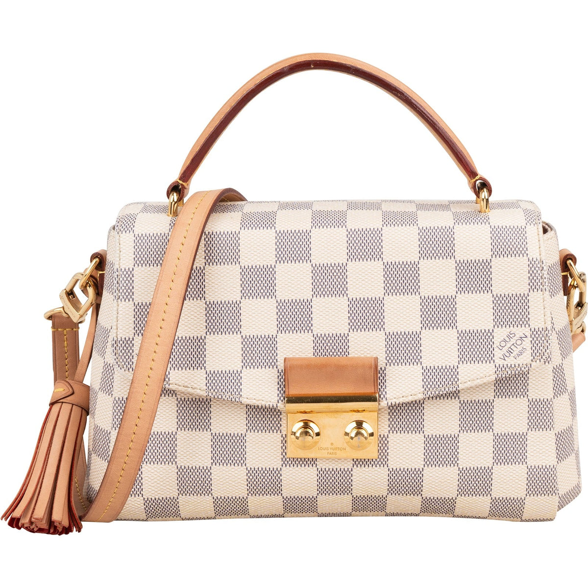 Louis Vuitton Monogram Damier Azur Canvas Croisette Handbag