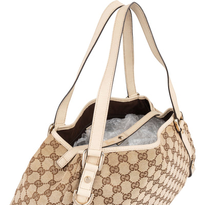Gucci Monogram GG Canvas Abbey  Hobo Shoulder Bag