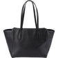 Gucci Black Grained Leather Swing Tote Shopper Shoulder Bag