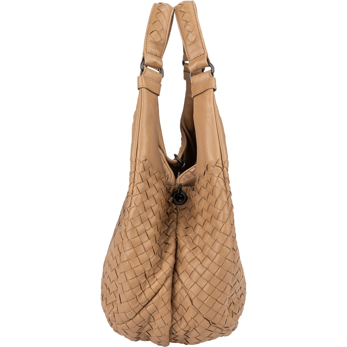 Bottega Veneta Intrecciato Leather Canmpana Hobo Shoulder Bag
