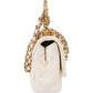 Chanel White Quilted Lambskin Mini Rectangular Flap Top Handle Crossbody Bag