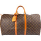 Louis Vuitton Monogram Canvas Keepall 55 Travel Bag
