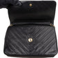 Chanel Chevron Lambskin 24K Gold Single Flap Shoulder Bag