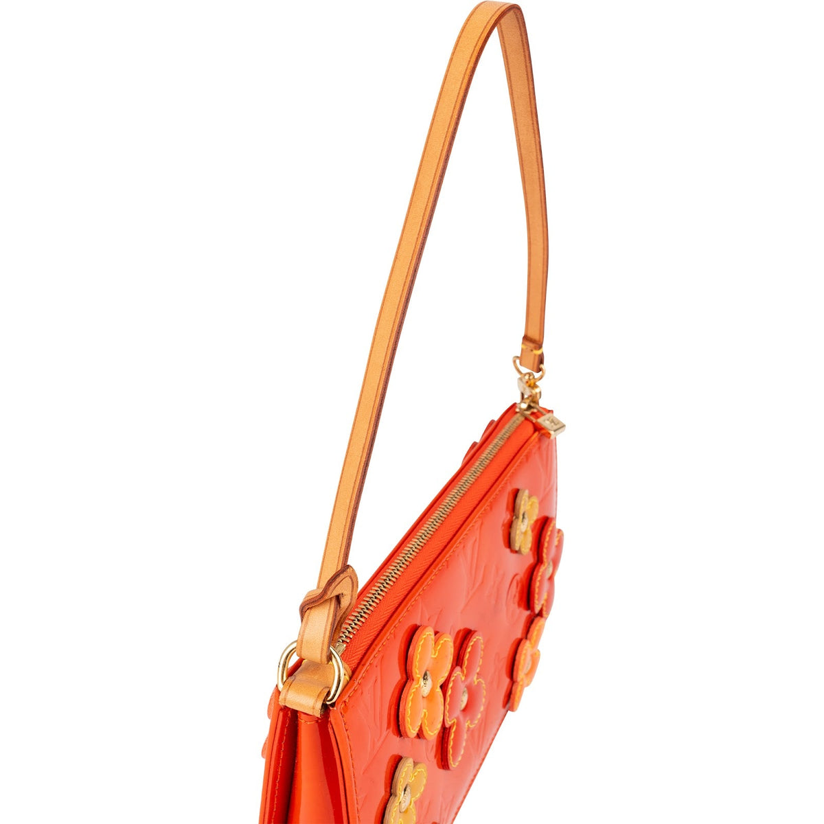 Louis Vuitton Monogram Vernis Leather Fleurs Lexington Pochette Accessoires Handbag