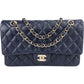 Chanel Quilted Caviar Leather Medium Gold Double Flap Shoulder Bag