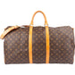 Louis Vuitton Monogram Canvas Keepall 55 Bandoulière Travel Bag