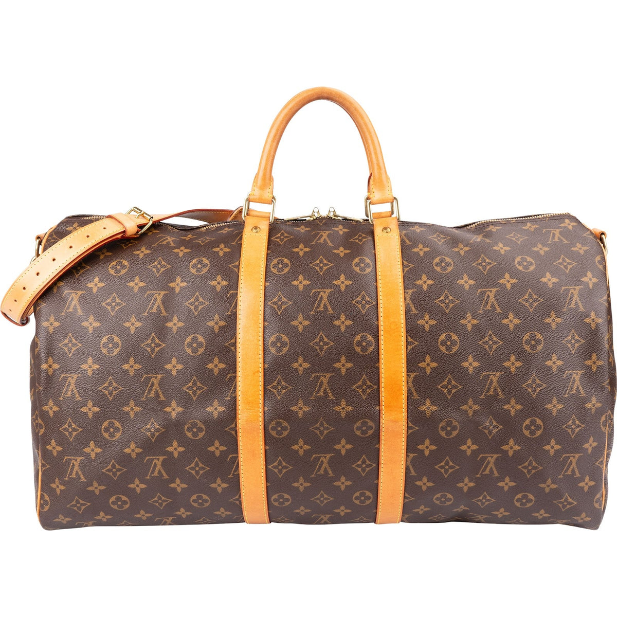 Louis Vuitton Monogram Canvas Keepall 55 Bandoulière Travel Bag