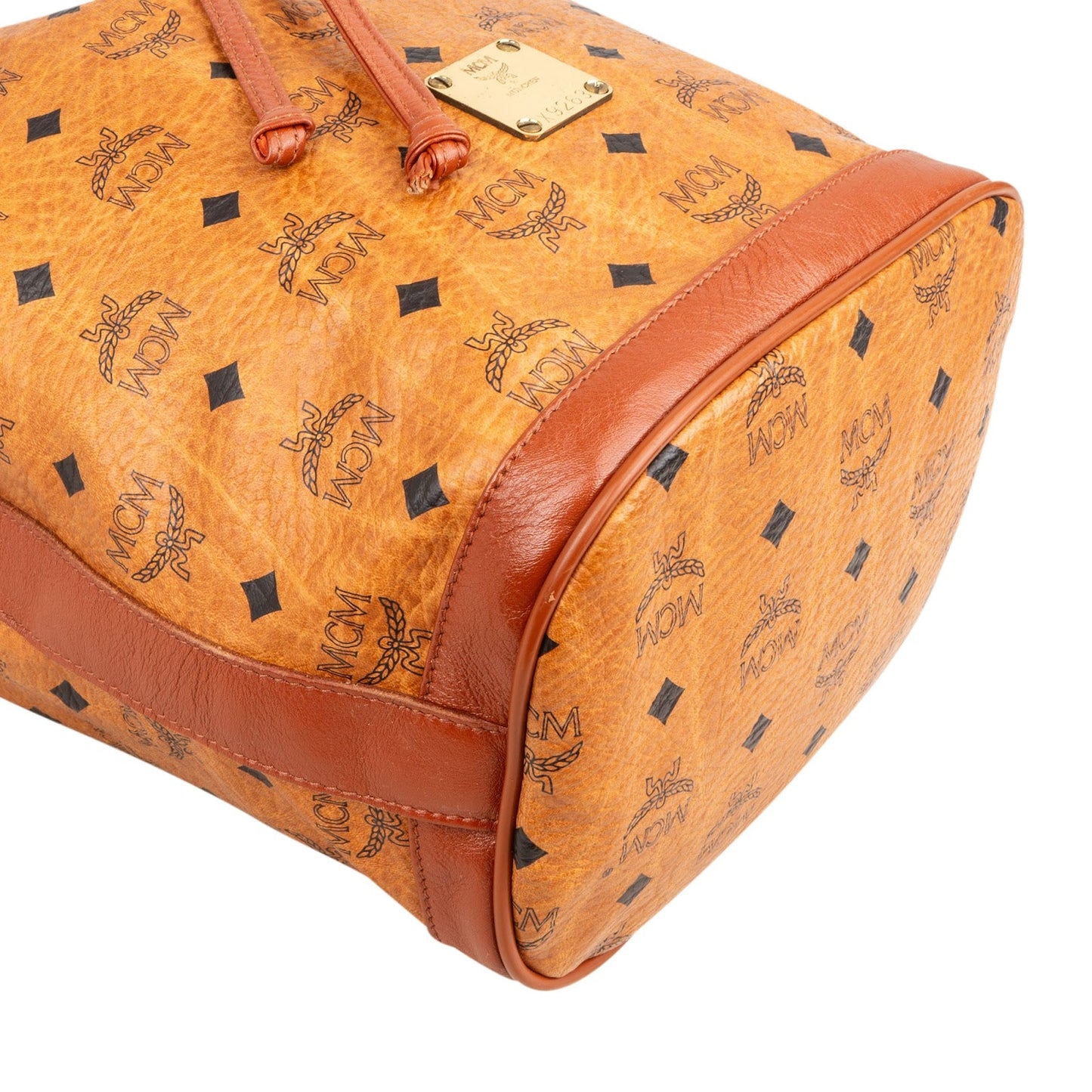MCM Monogram Visetos Bucket Crossbody Bag