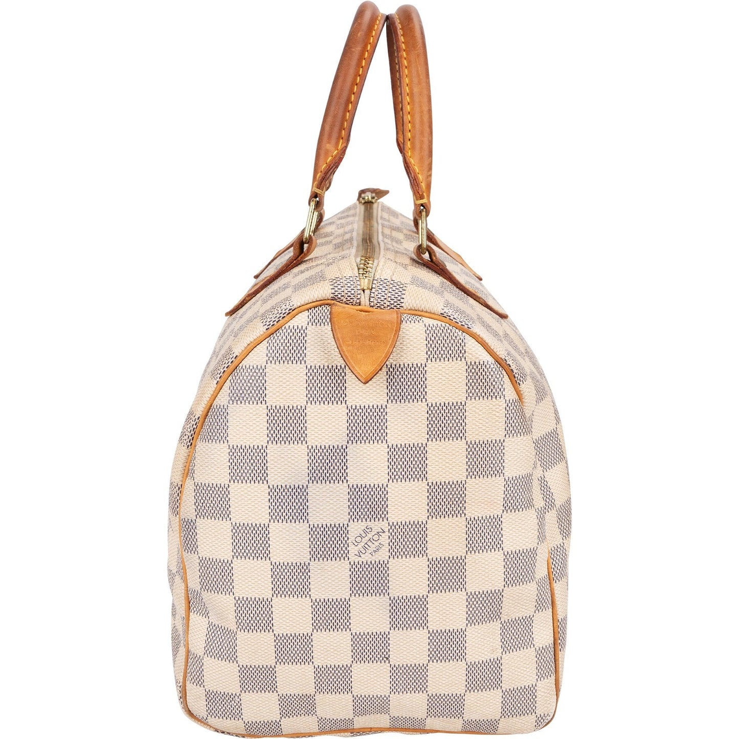 Louis Vuitton Monogram Damier Azur Speedy 30 Handbag