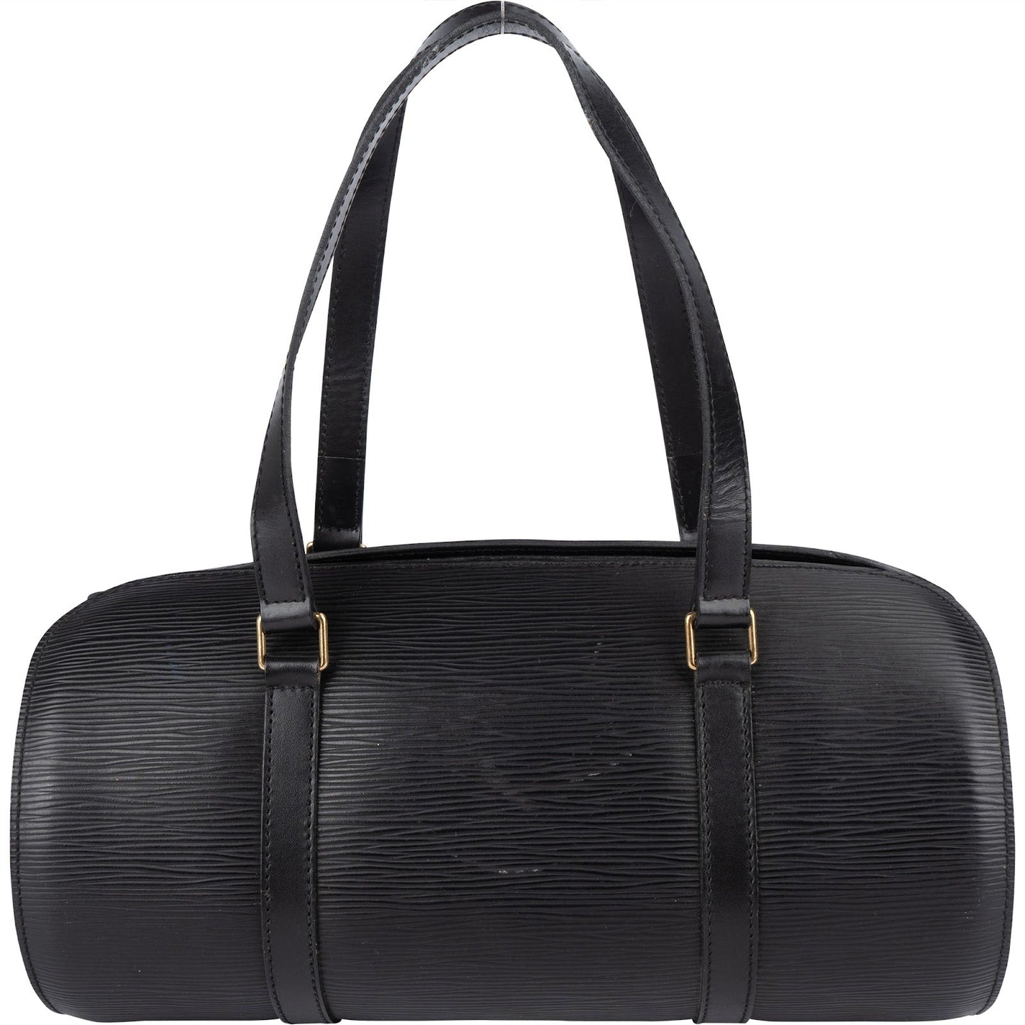 Louis Vuitton Noir Epi Leather Soufflot Handbag