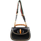 Gucci Bamboo 1947 Top Handle aus schwarzem Leder – Ansicht 10