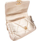 Chanel 19 Quilted Metallic Lambskin Chanel Single Flap Crossbody Bag
