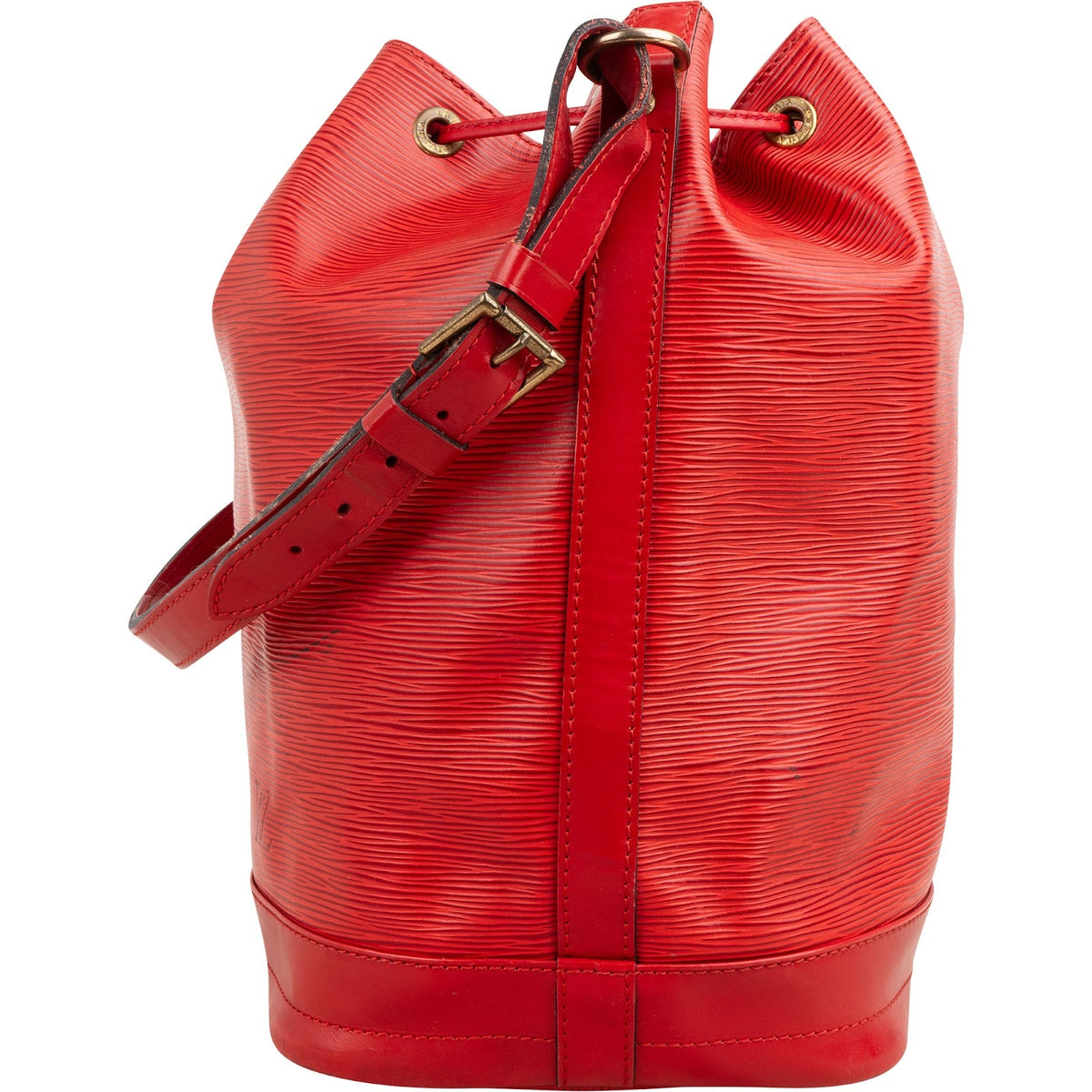 Louis Vuitton Red Epi Leather Sac Noé Grande Shoulder Bag