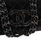 Chanel Quilted Glitter Metallic Suede Crystal-Embelished CC Small Single Flap Shoulder Bag