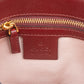 Gucci Bordeaux Leather GG Arli Small Crossbody Bag