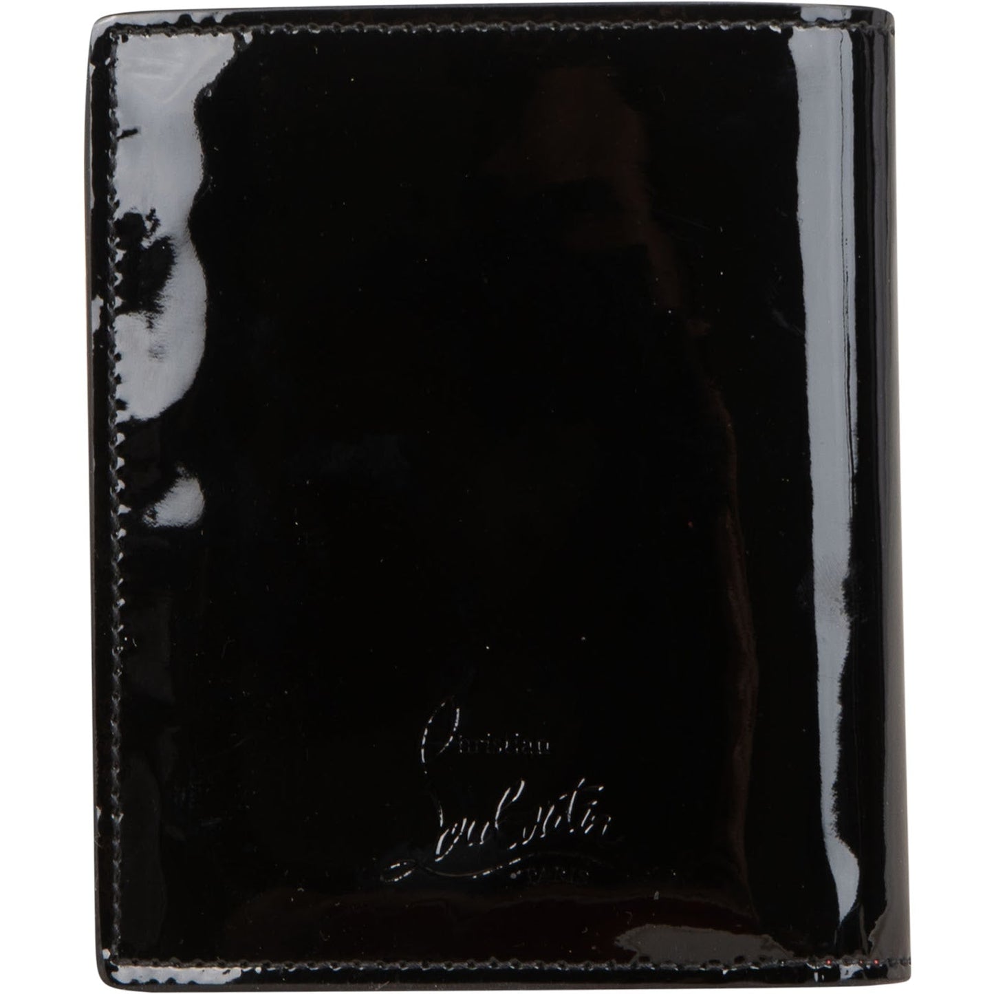 Christian Louboutin Patent Leather Multicolor Spikes Bifold Wallet