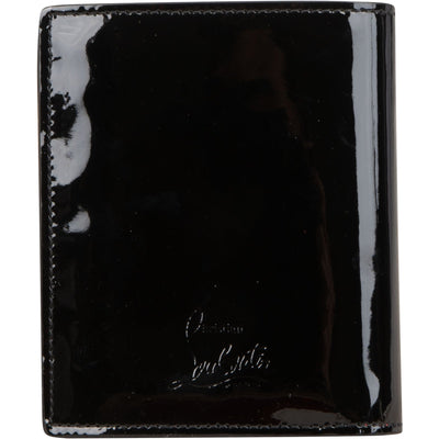 Christian Louboutin Patent Leather Multicolor Spikes Bifold Wallet