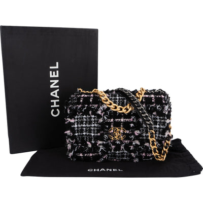 Chanel 19 Tweed Single Flap Crossbody Bag