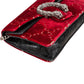 Gucci Monogram Velvet GG Crinkled Leather Crystal Dionysus Mini Crossbody Bag