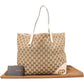 Gucci Monogram GG Canvas New Britt Tote Shoulder Bag