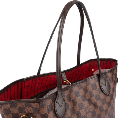 Louis Vuitton Monogram Damier Ebene Neverfull MM Shoulder Bag