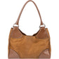 Prada Tessuto Leather Trim Hobo Shoulder Bag