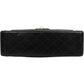 Chanel Quilted Lambskin 24K Gold Jumbo Single Flap Crossbody Bag