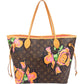 Louis Vuitton Limited Monogram Roses Neverfull MM Shoulder Bag