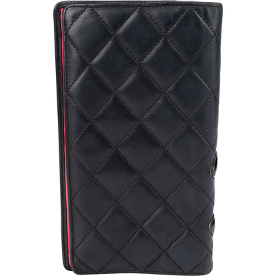 Chanel Quilted Lambskin Cambon Long Wallet