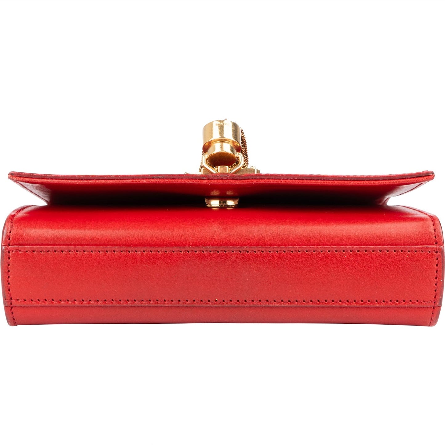 Saint Laurent Red Leather Kate Chain Crossbody Bag