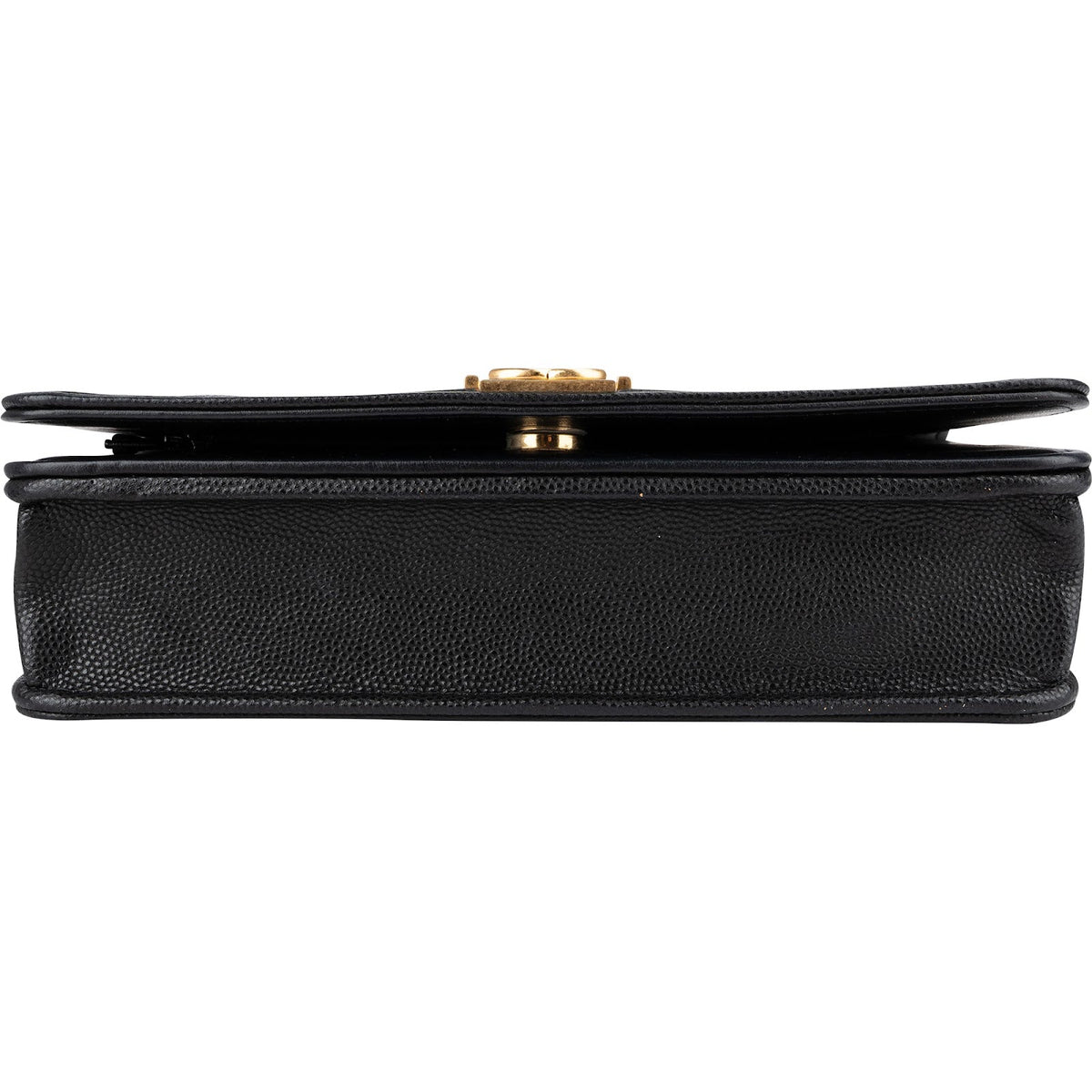 Chanel Quilted Caviar Leather Boy Wallet On Chain Crossbody Bag