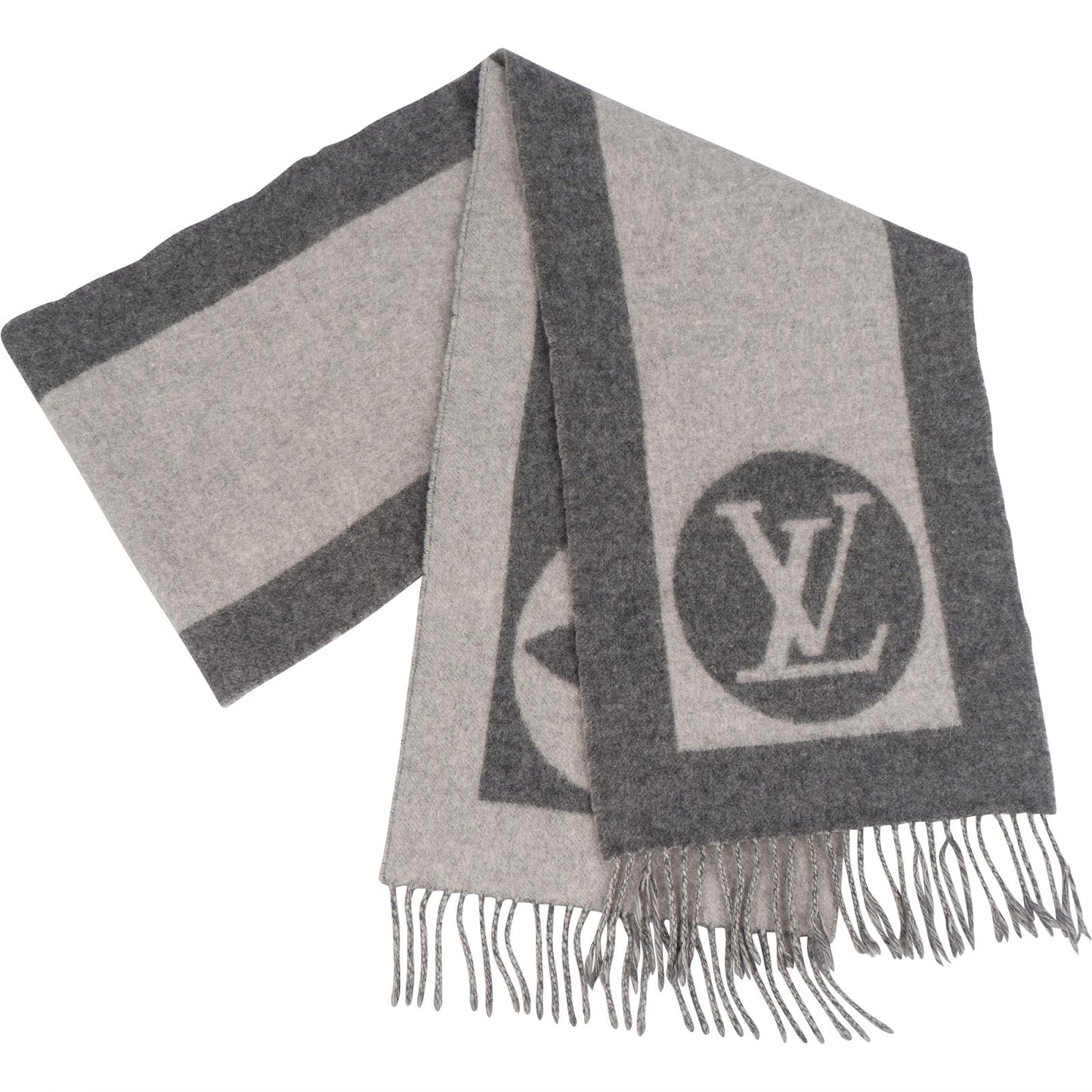Louis Vuitton Wool Monogram Cardiff Schal Scarf