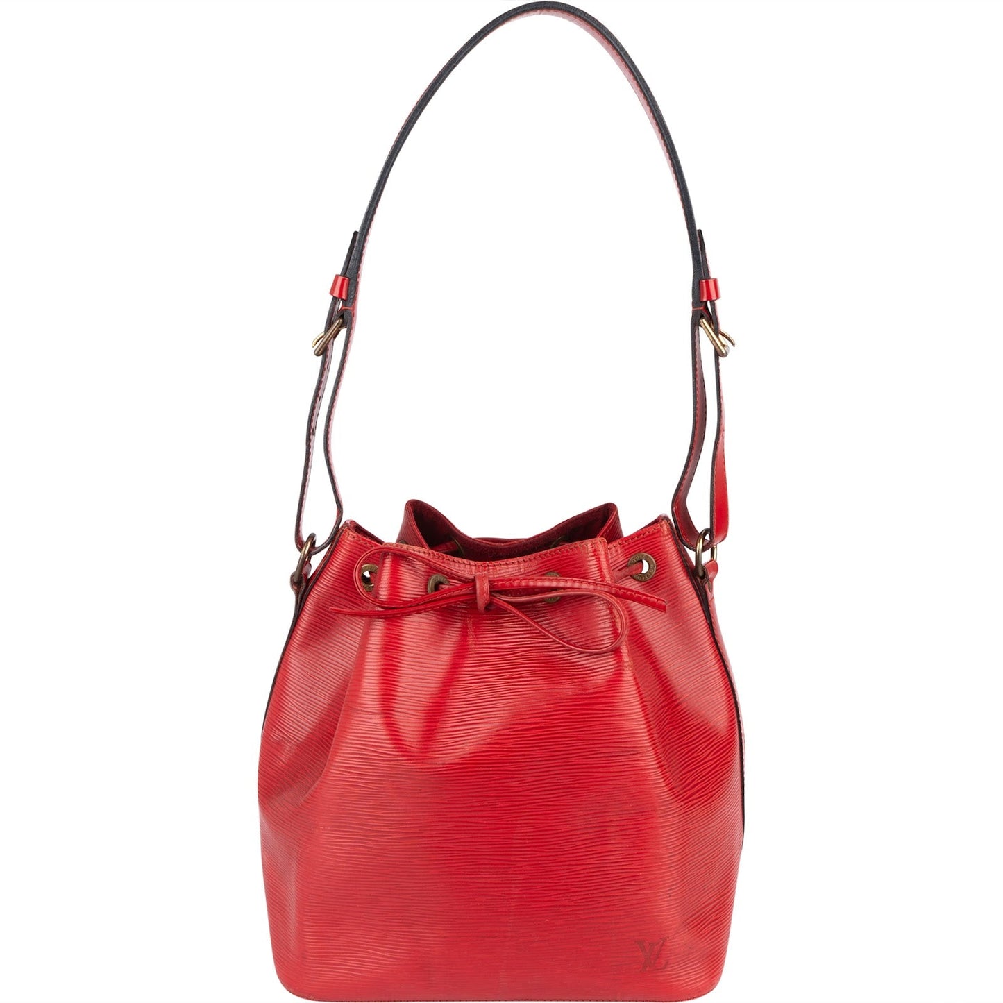 Louis Vuitton Red Epi Leather Sac Noé Petit Shoulder Bag
